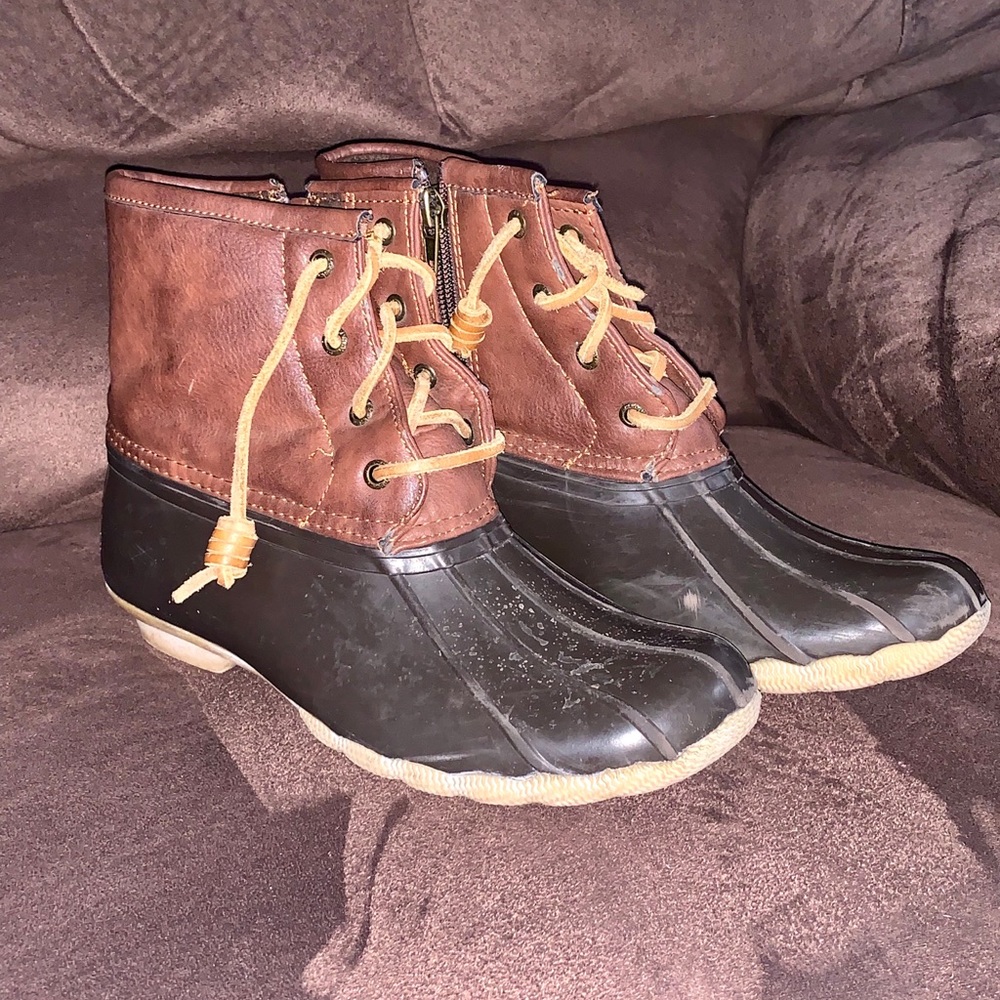 *SPERRY* Girls Saltwater Duck Rain Boot